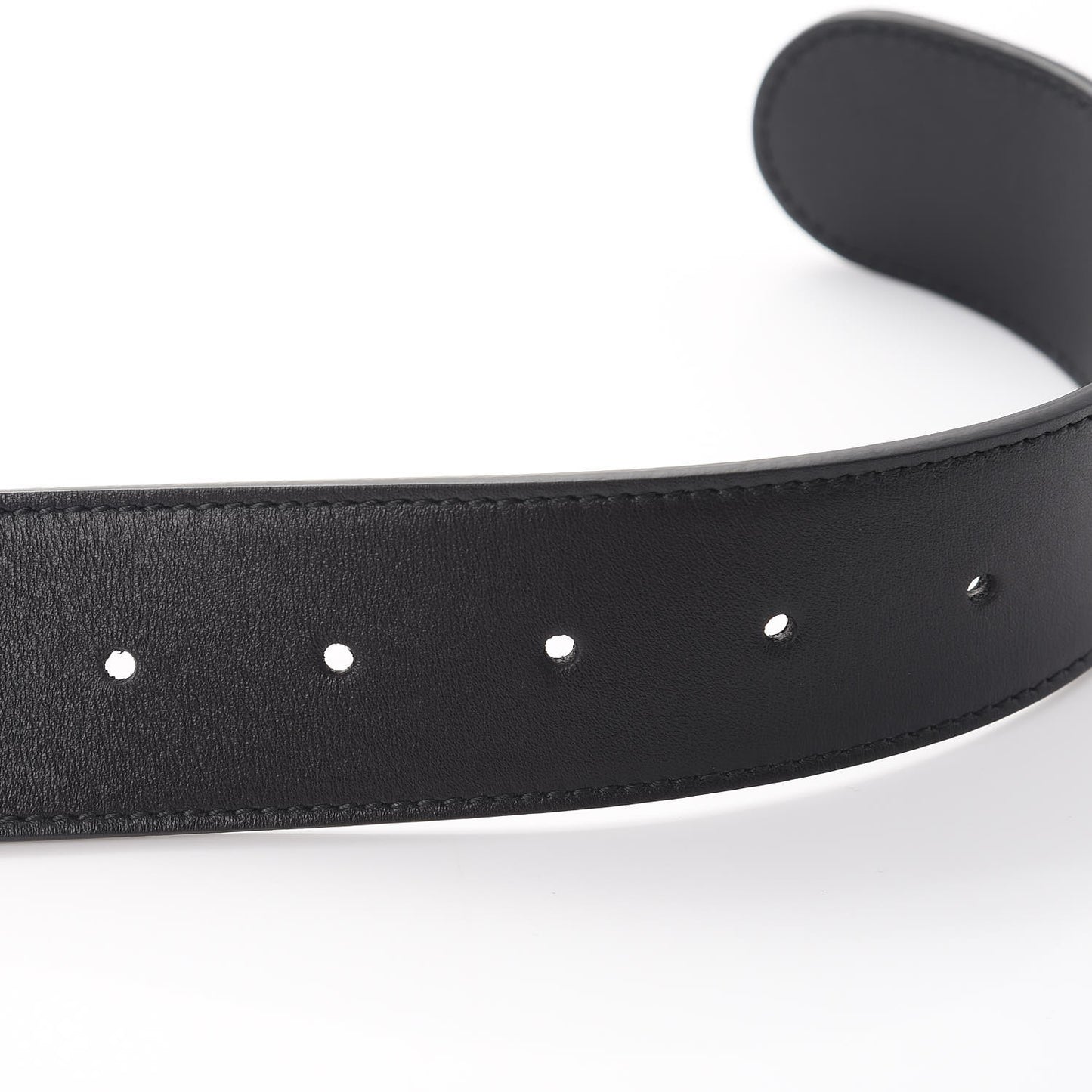 Moon Calfskin Double G 40mm Belt 105 42 Black