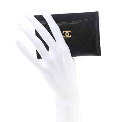 Chanel Lambskin Quilted Card Holder Black 2 of 9