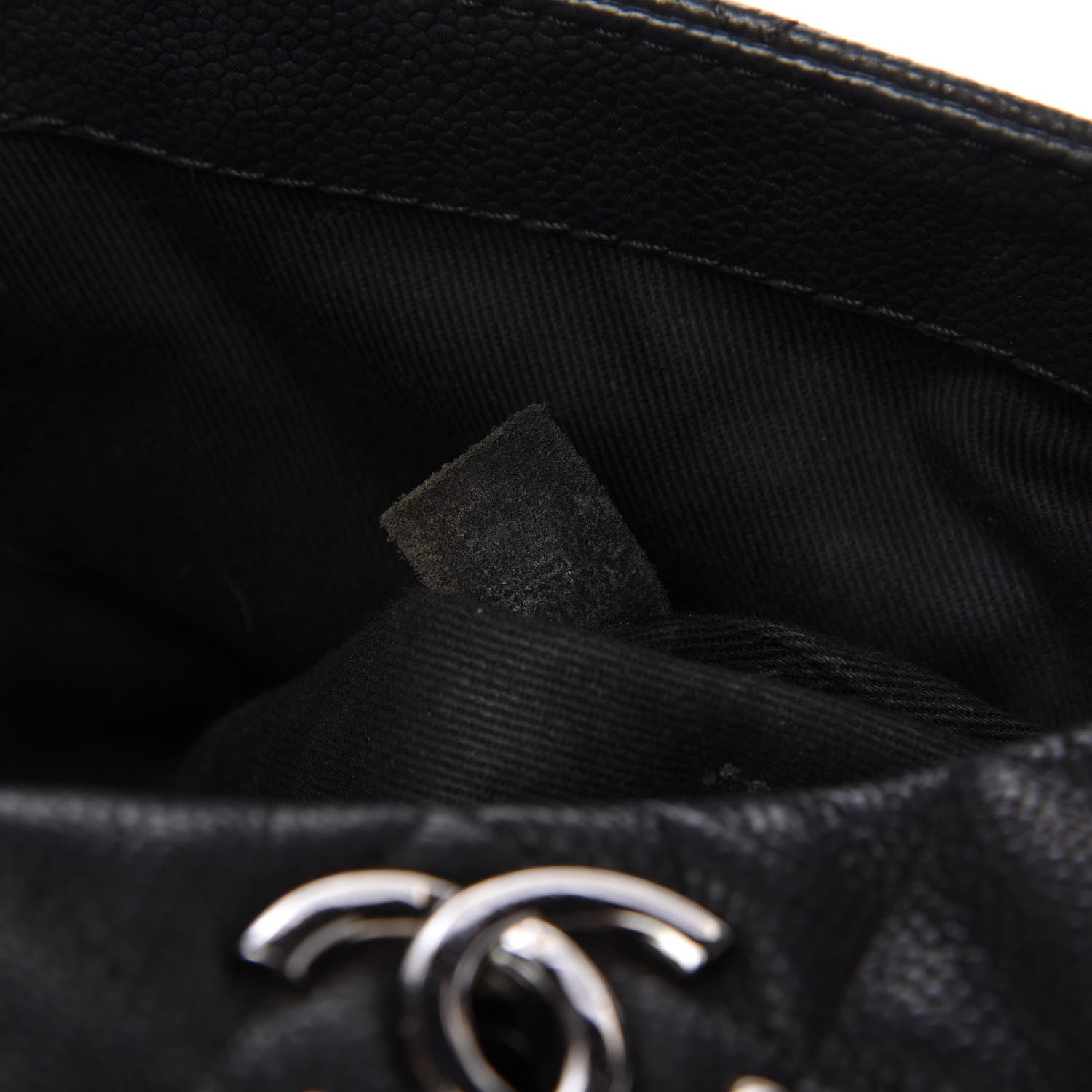 Chanel Iridescent Caviar Quilted Medium Lady Pearly Flap Black 7 of 15