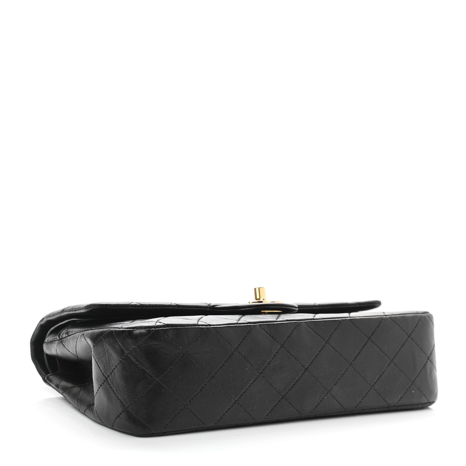 Chanel Lambskin Quilted Medium Double Flap Black 4 of 14