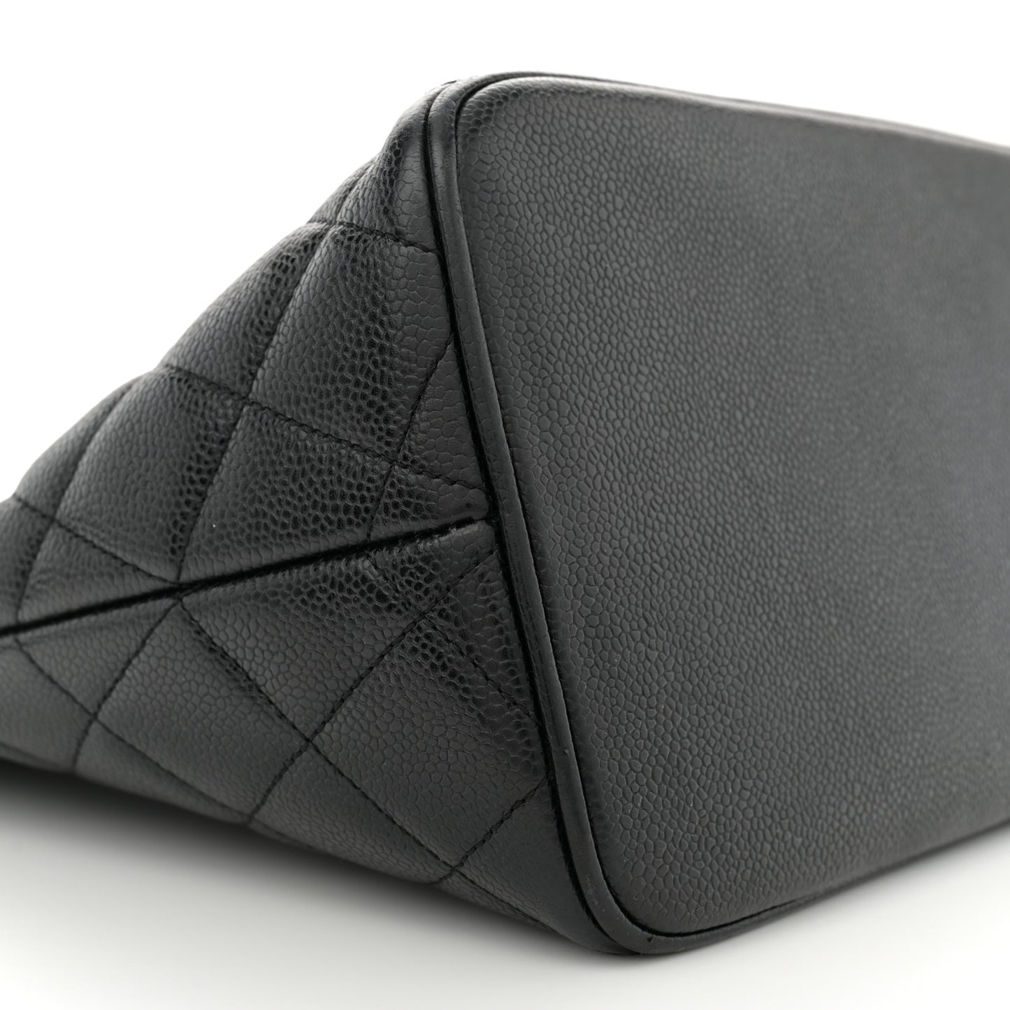 Caviar Quilted Medallion Tote Black
