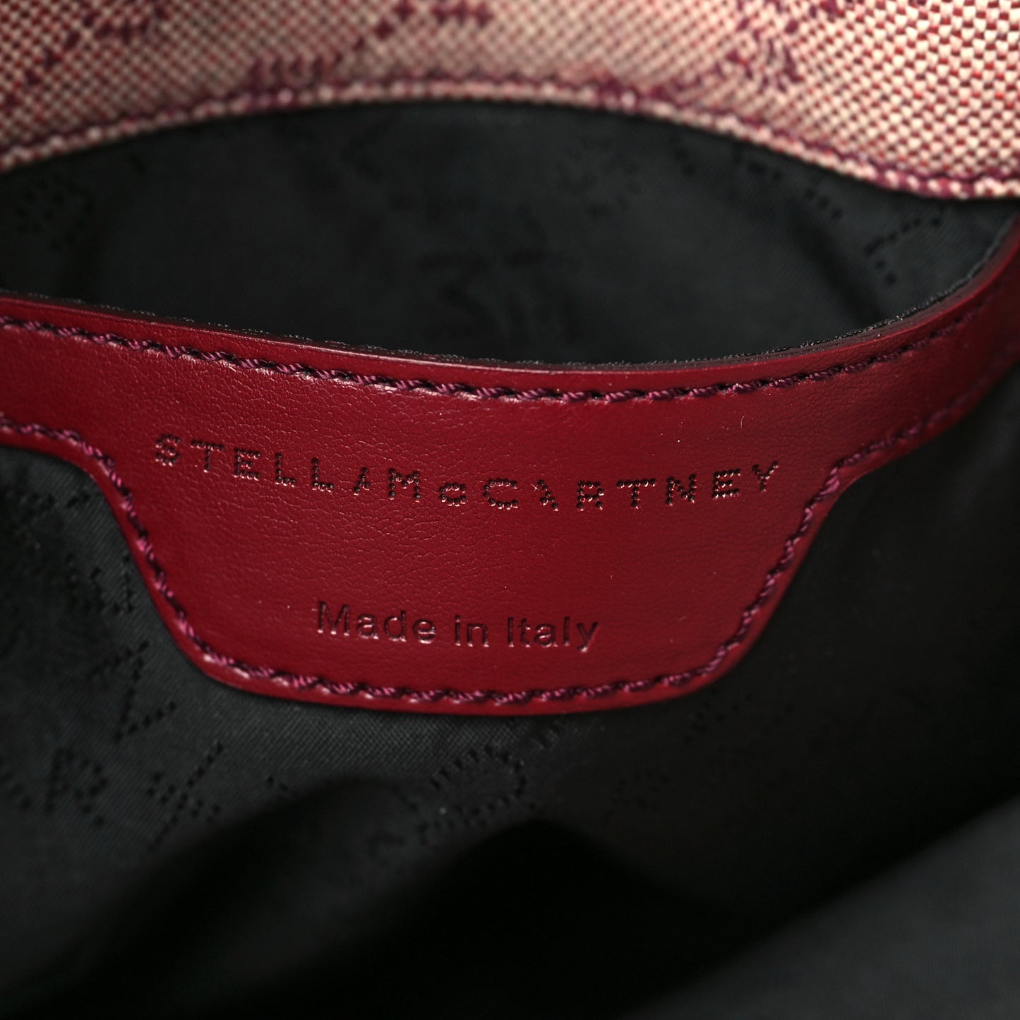 Canvas Logo Mini Falabella Tote Red