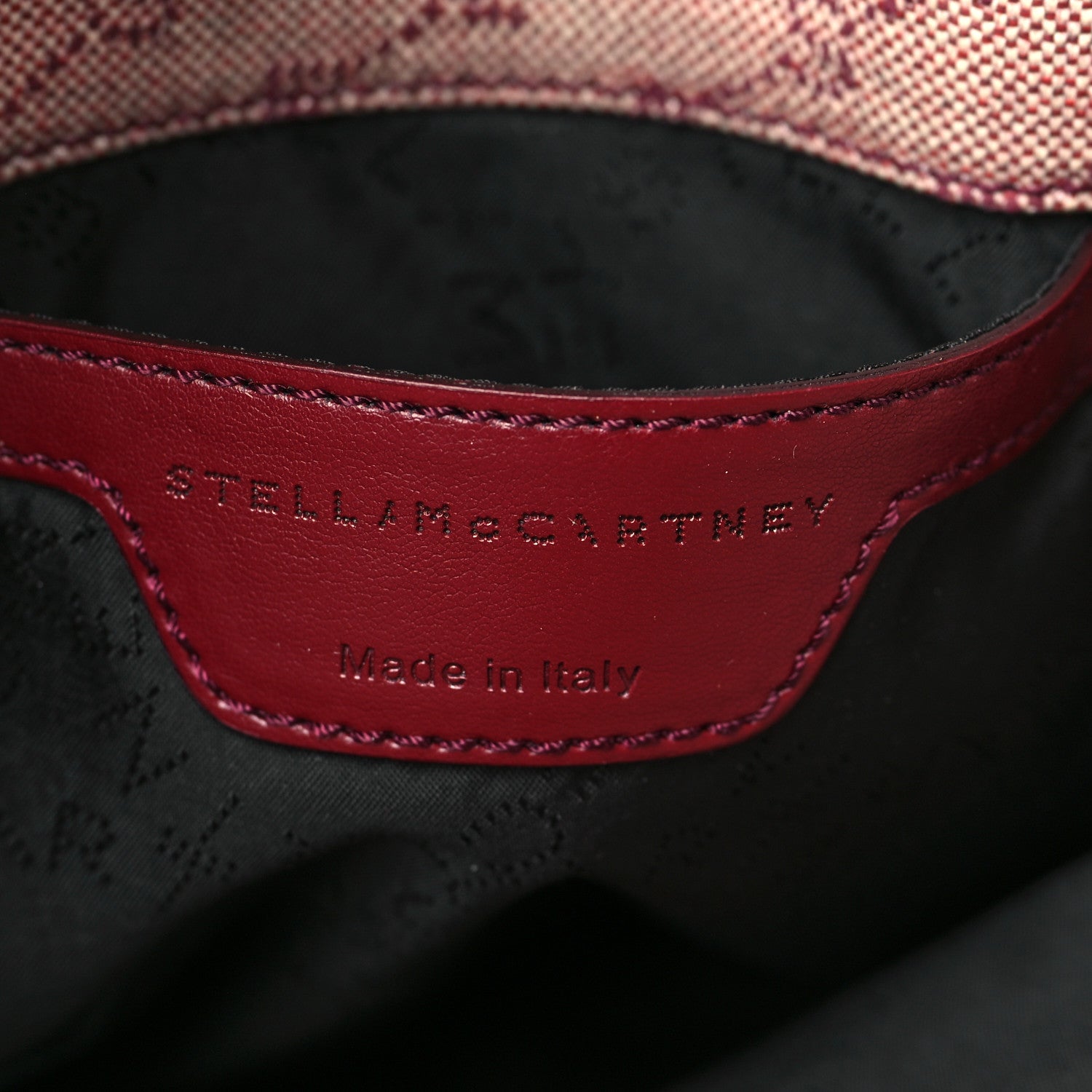 Stella McCartney Canvas Logo Mini Falabella Tote Red 6 of 9