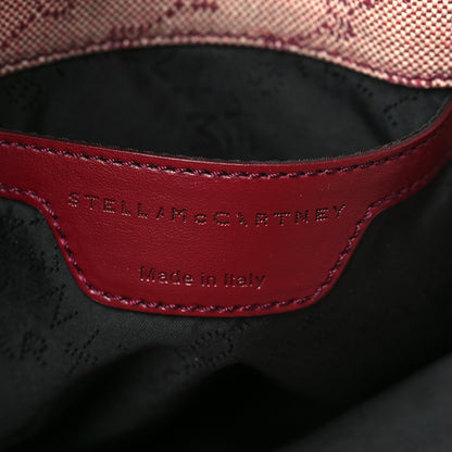 Stella McCartney Canvas Logo Mini Falabella Tote Red 6 of 9