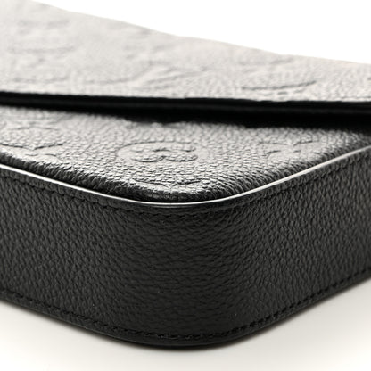 Louis Vuitton Empreinte Pochette Felicie Chain Wallet Black 10 of 10