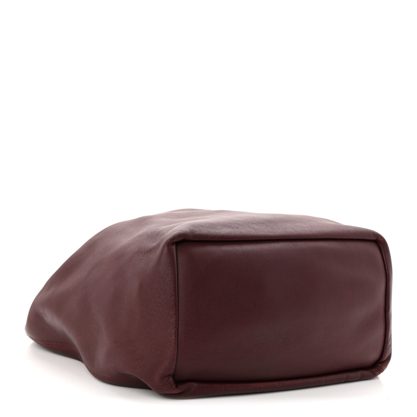 Buttery Nappa Lambskin Medium Squeeze Bag Dark Burgundy