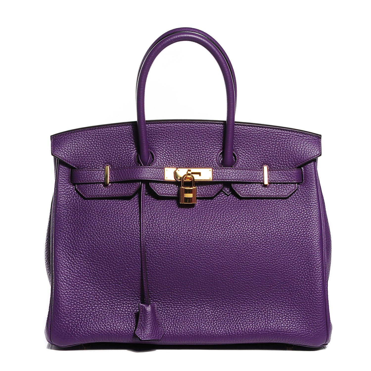 Hermes Taurillon Clemence Birkin 35 Ultraviolet 1 of 32