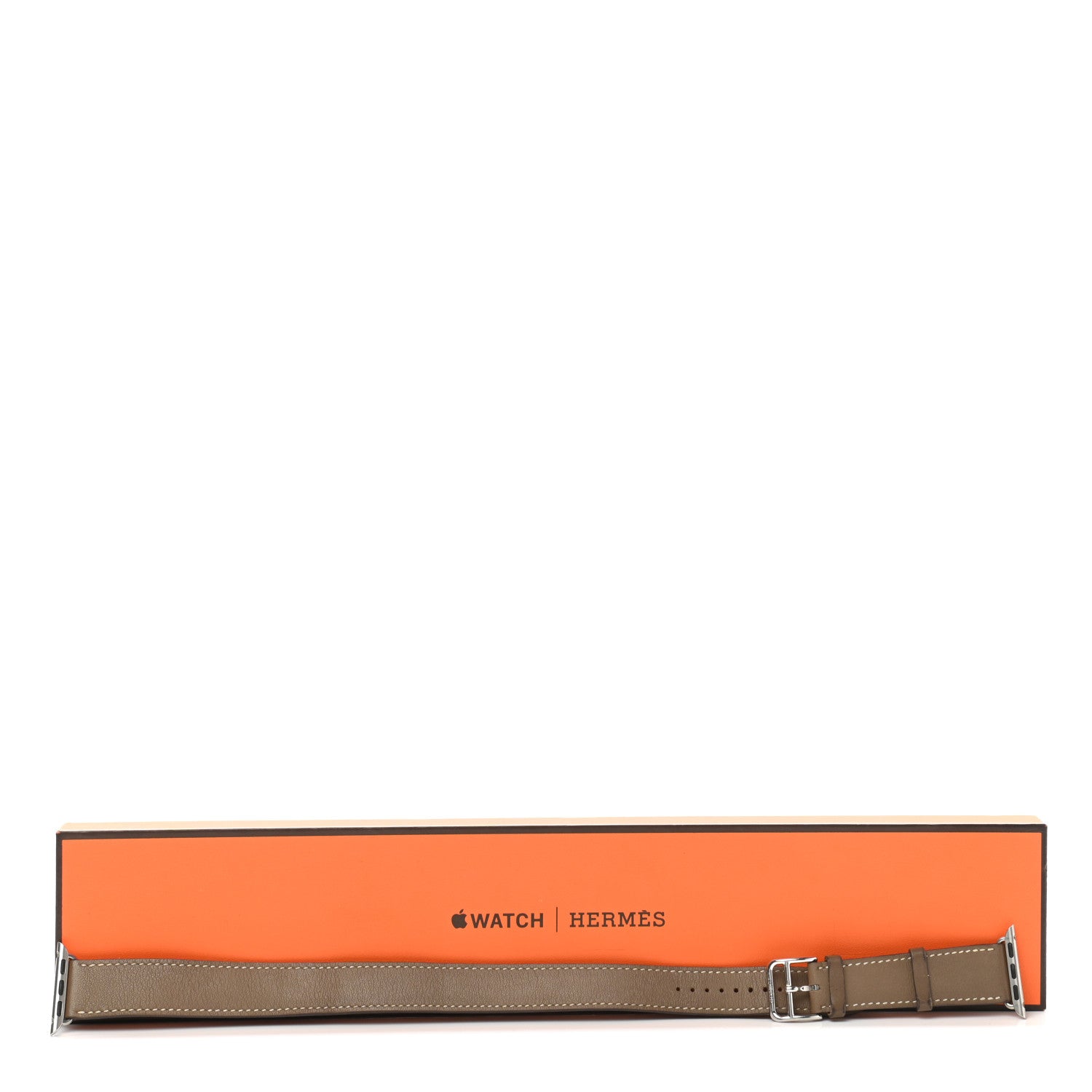 Hermes Swift 38mm Apple Watch Double Tour Band Etoupe 8 of 8
