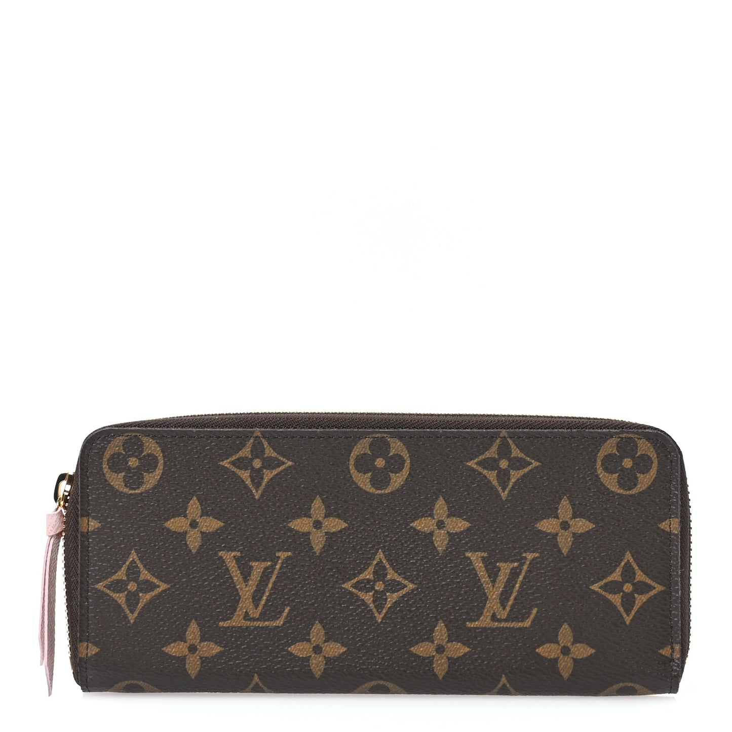 Monogram Clemence Wallet Rose Ballerine