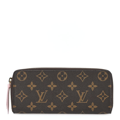Louis Vuitton Monogram Clemence Wallet Rose Ballerine 1 of 8