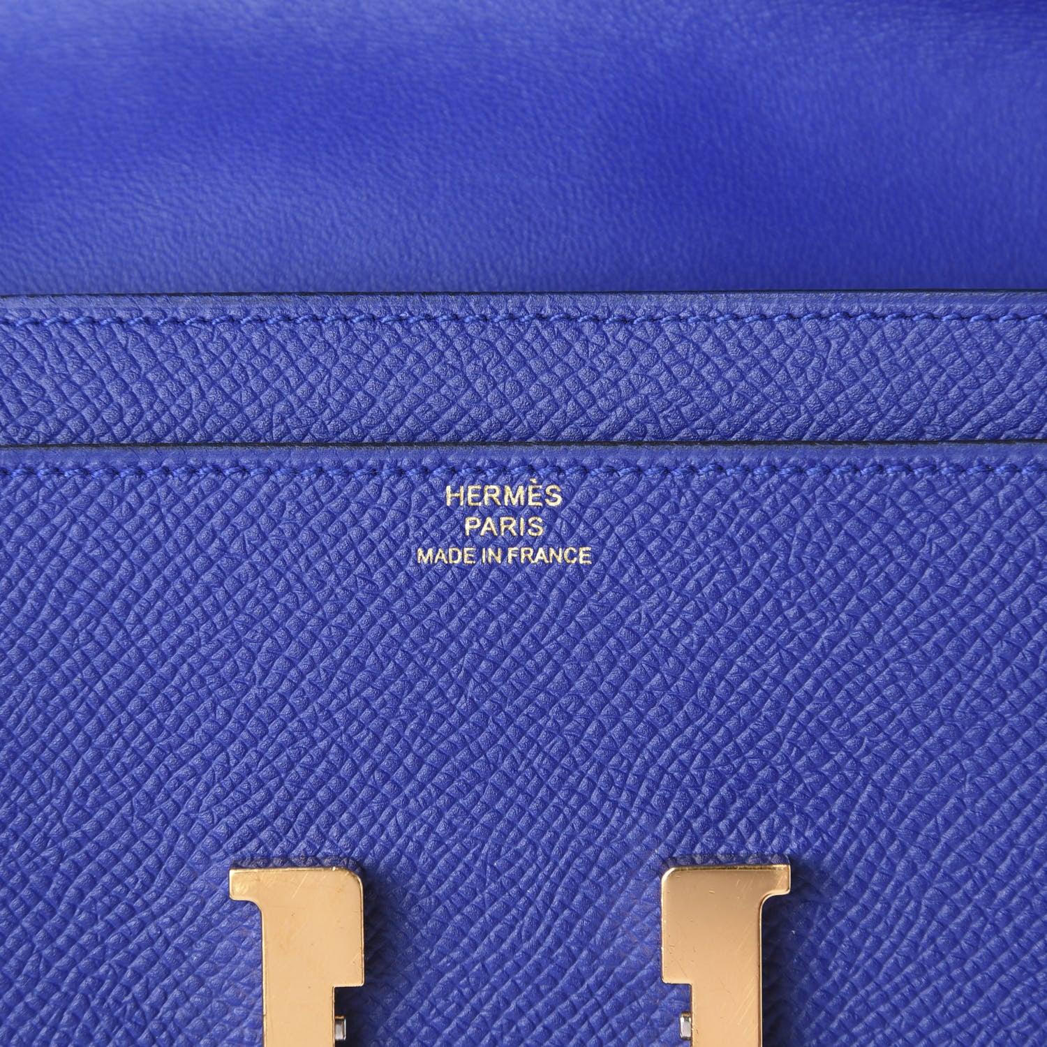 Hermes Epsom Constance Long Wallet Bleu Electrique 6 of 8