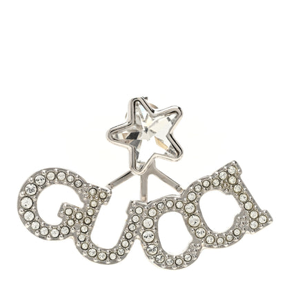 Gucci Crystal Star Logo Single Earring Silver 1 of 4