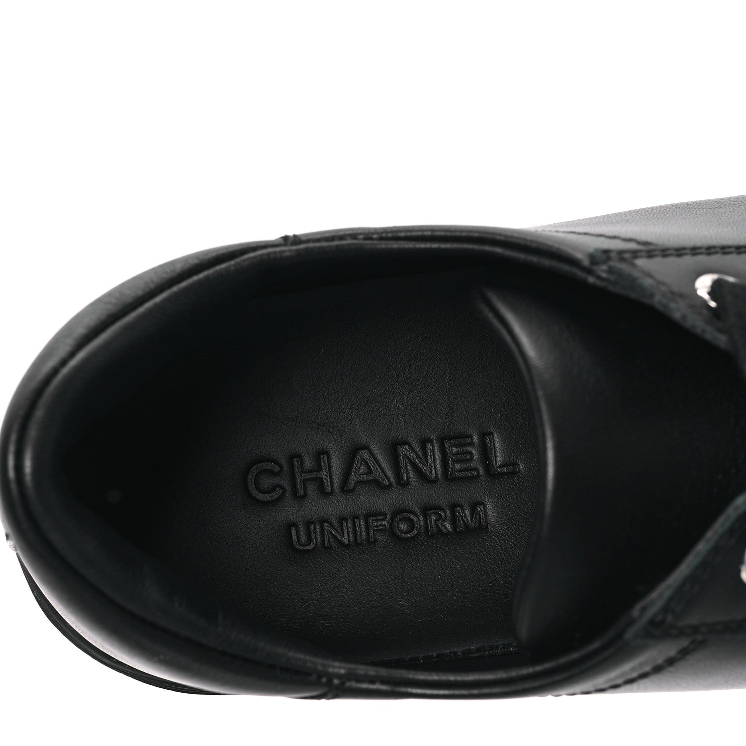Chanel Calfskin Womens Sneakers 36 Black 7 of 8