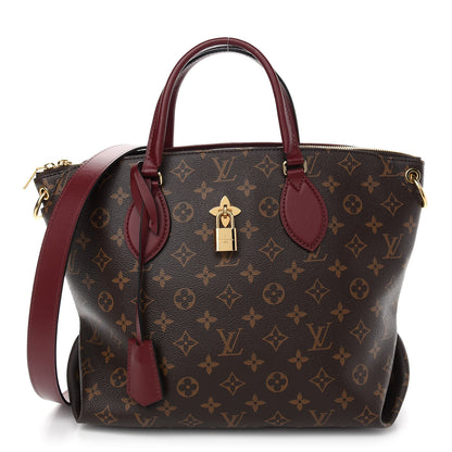 Louis Vuitton Monogram Flower Zipped Tote MM Bordeaux 1 of 8