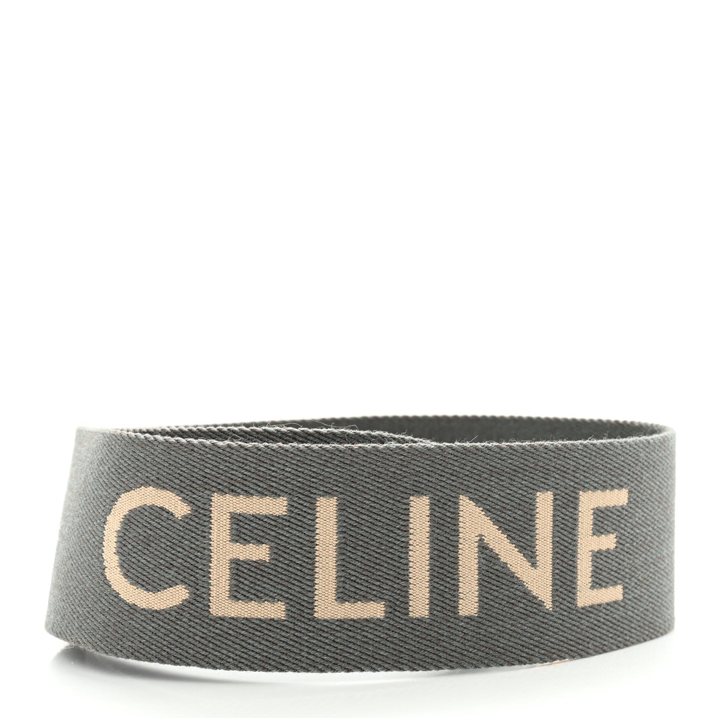 Jacquard Wool Logo Short Strap Grey White