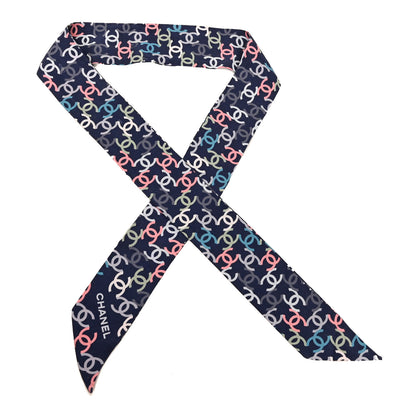 Chanel Silk CC Twilly Blue Multicolor 1 of 4