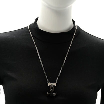 Hermes Palladium Buffalo Horn Mobile Necklace 2 of 6