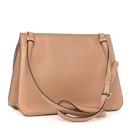 Gucci Cellarius Calfskin Medium Bamboo Daily Flap Shoulder Bag Camelia 3 of 10