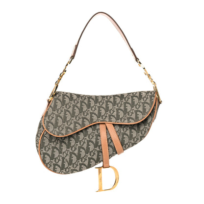 Christian Dior Monogram Saddle Bag Green 1 of 11