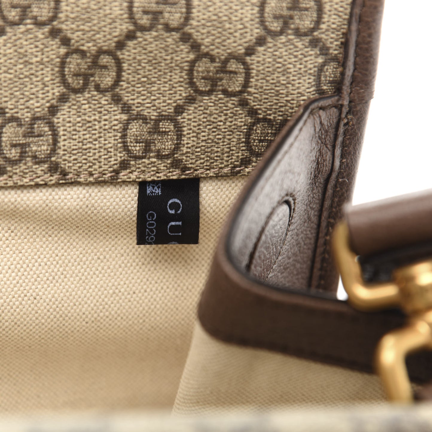 GG Supreme Monogram Web Small Neo Vintage Double Flap Messenger Bag Beige New Acero