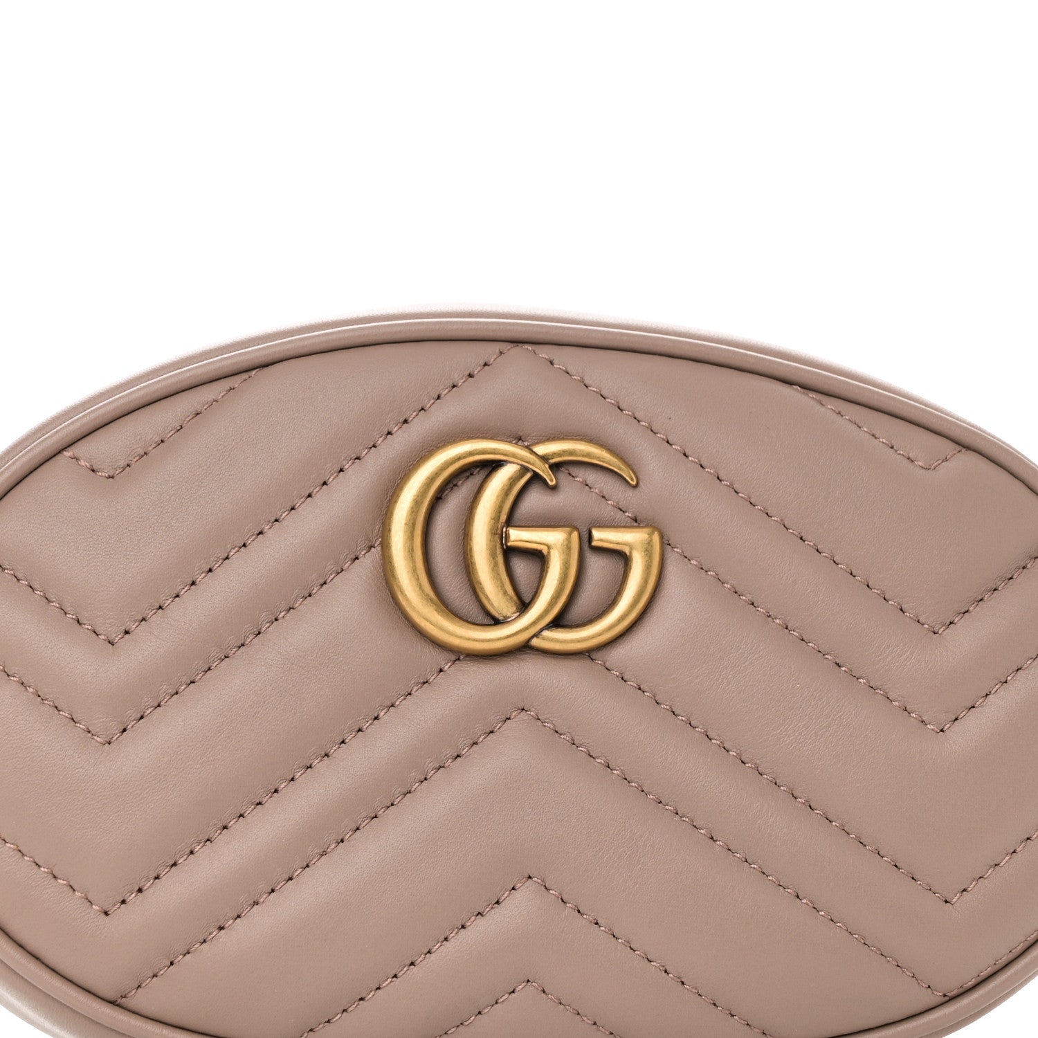 Gucci Calfskin Matelasse GG Marmont Belt Bag 85 34 Porcelain Rose 8 of 10