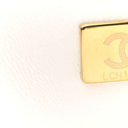 Chanel Caviar Quilted Small Handy CC Flap White 12 of 19