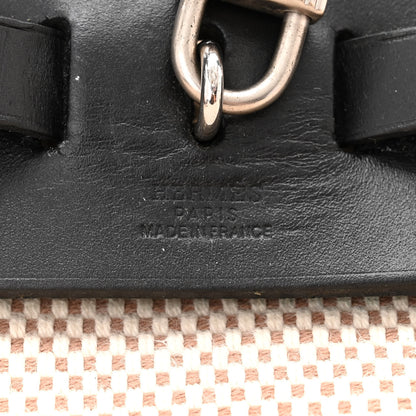 Hermes Vache Hunter Criss Viking Herbag Zip Retourne PM 31 Natural Black 6 of 13