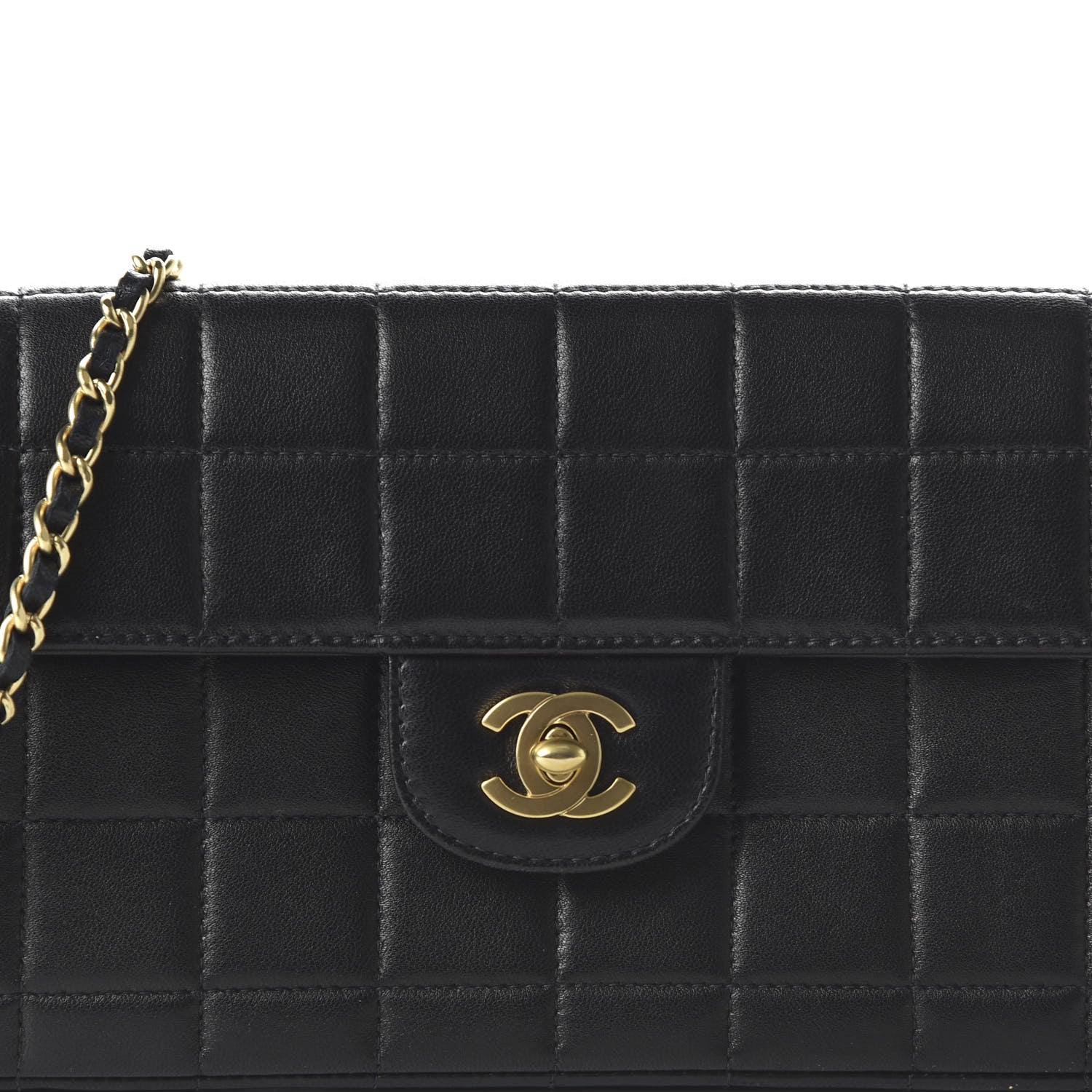 Chanel Lambskin East West Chocolate Bar Flap Black 10 of 10