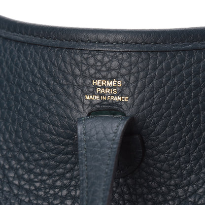 Hermes Taurillon Clemence Evelyne TPM Vert Cypress 6 of 10