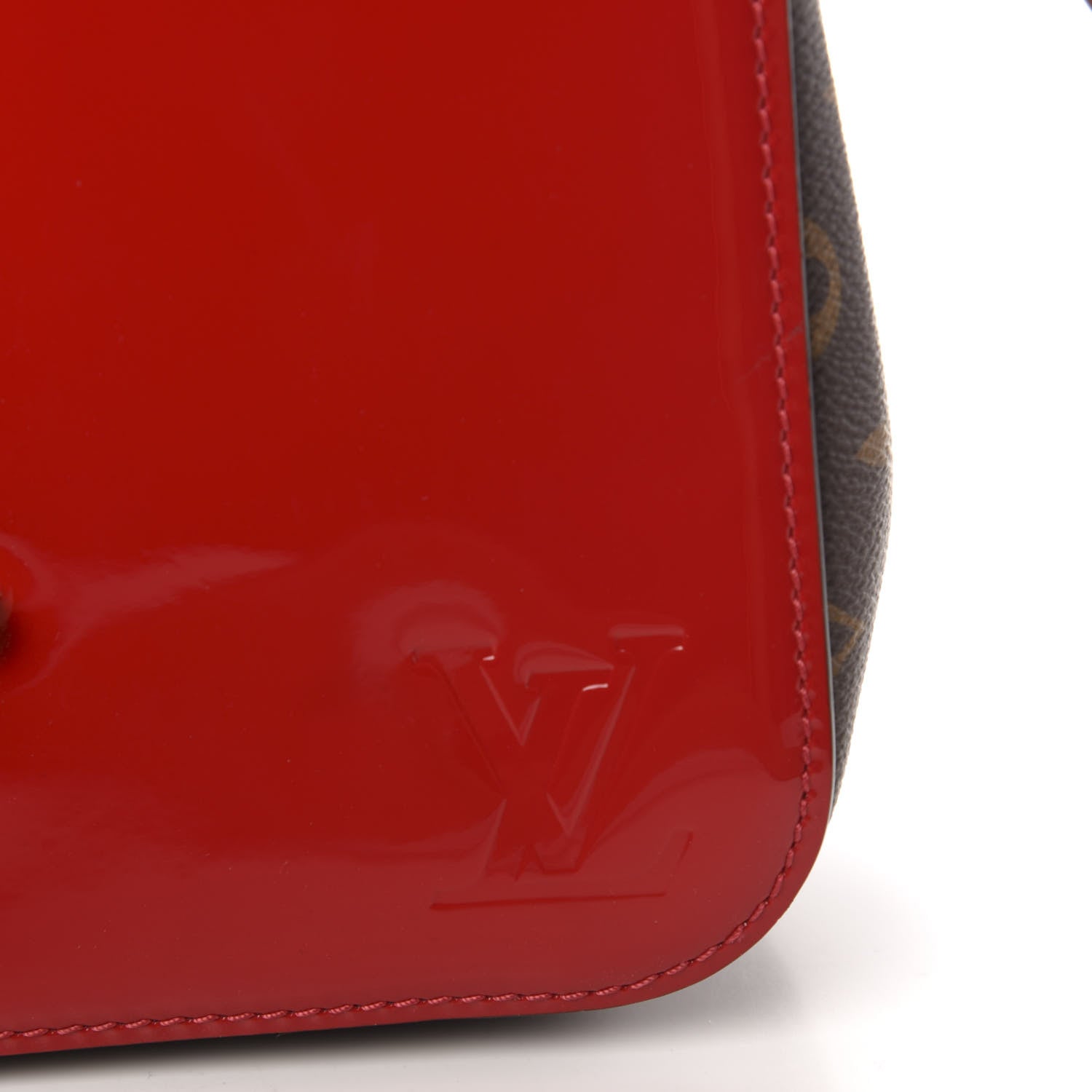 Louis Vuitton Patent Calfskin Monogram Cherrywood BB Scarlet 10 of 11