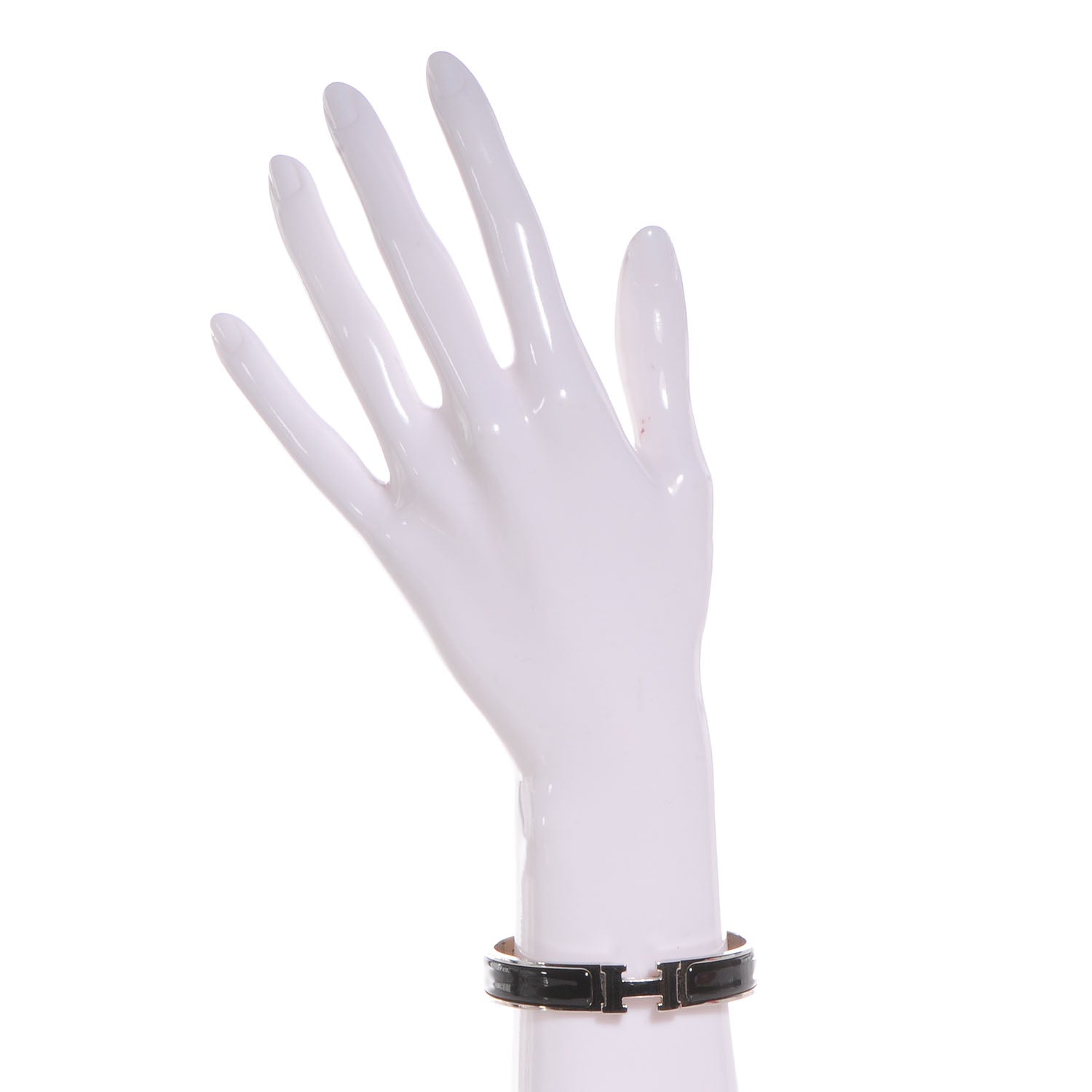 Hermes Enamel Narrow Clic Clac H Bracelet PM Black 2 of 5
