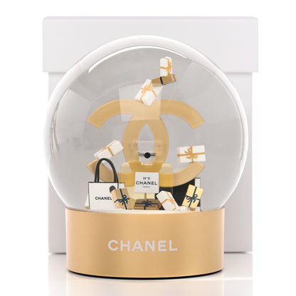 Chanel Glass CC Shopping Bag Snow Globe Gold 8 of 8