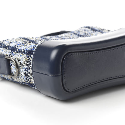 Chanel Tweed Calfskin Small Gabrielle Hobo Blue 6 of 10