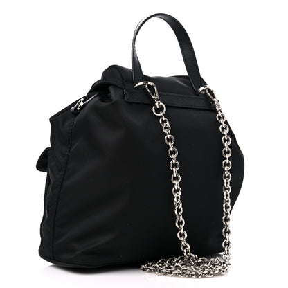 Prada Nylon Vela Mini Crossbody Backpack Black 3 of 8