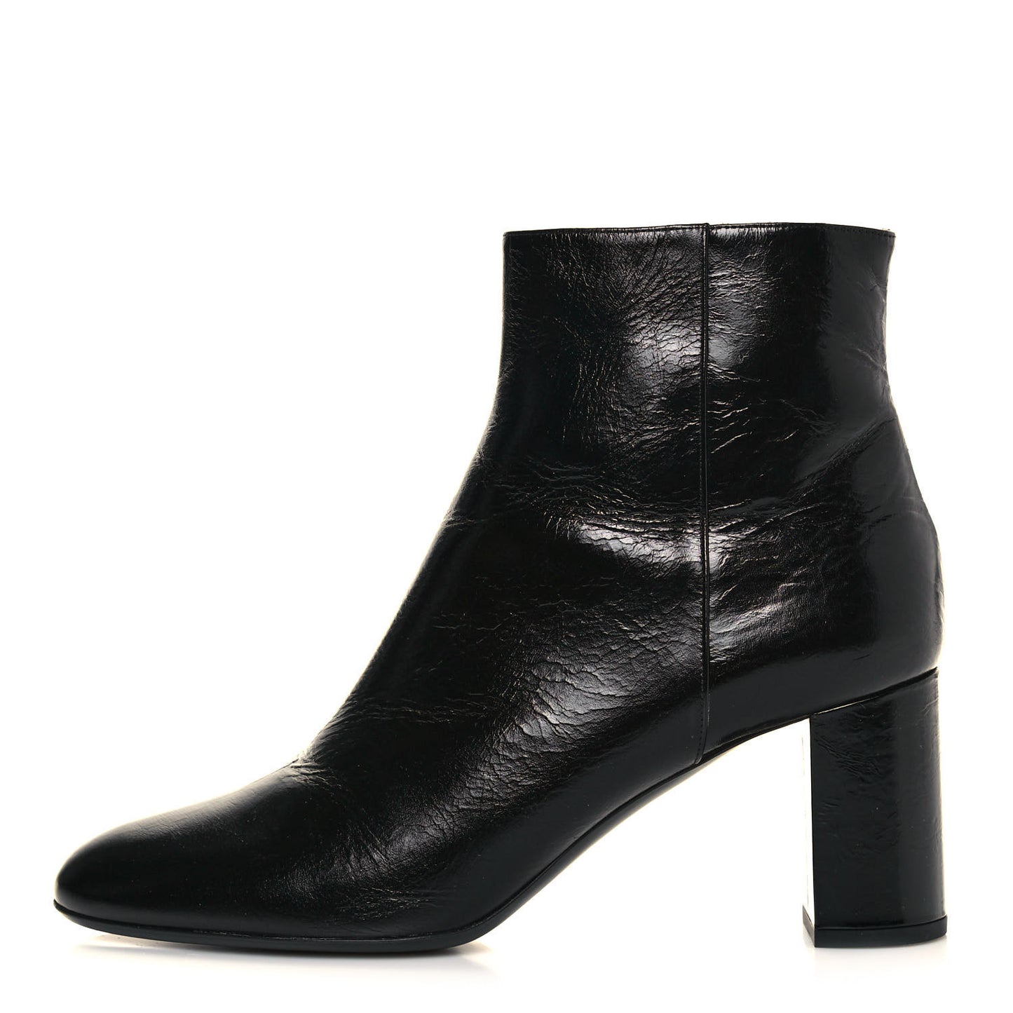 Calfskin Loulou 70 Uniform Ankle Boots 41.5 Black