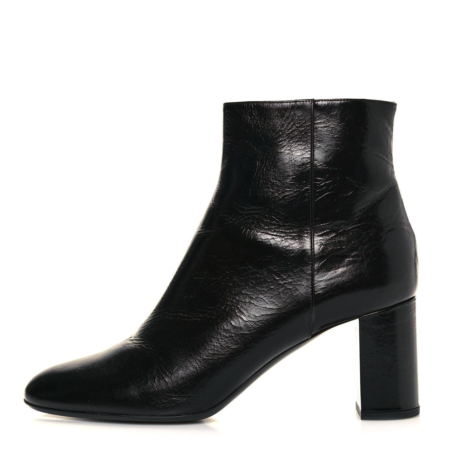 Saint Laurent Calfskin Loulou 70 Uniform Ankle Boots 41.5 Black 1 of 10