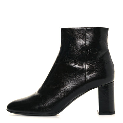 Saint Laurent Calfskin Loulou 70 Uniform Ankle Boots 41.5 Black 1 of 10