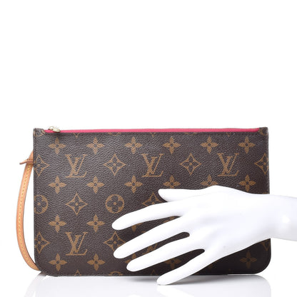 Louis Vuitton Monogram Neverfull MM GM Pochette Pivoine 2 of 7