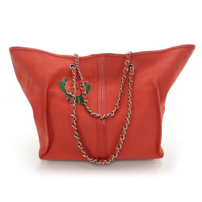 Chanel Caviar Camellia Flower Tote Red 1 of 9