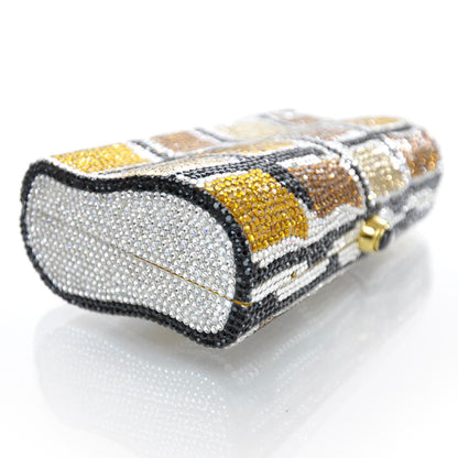 Judith Leiber Swarovski Crystal Minaudiere Clutch Multicolor 7 of 9