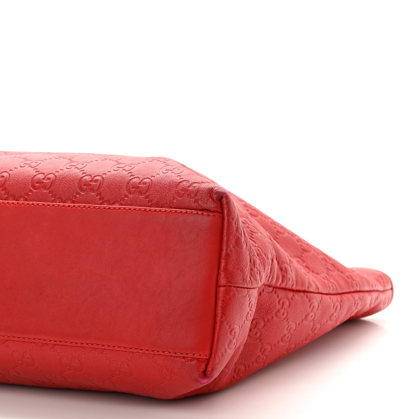 Guccissima Medium Zippered Shopping Tote Red