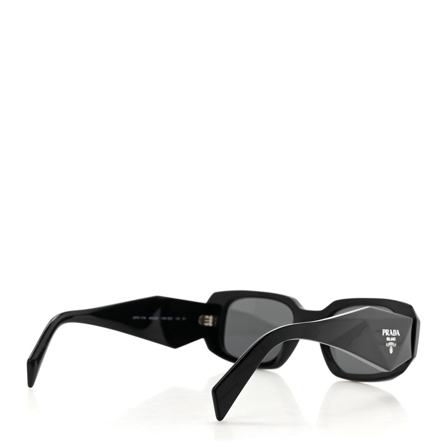 Prada Acetate Symbole Sunglasses SPR 17W Black 4 of 8