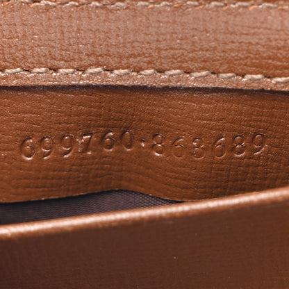 Gucci GG Supreme Monogram Azalea Calfskin Web Horsebit 1955 Wallet On Strap Beige Ebony Brown Sugar 7 of 10