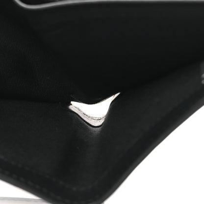 Fendi Calfskin Metal Monster Eyes Bi-fold Wallet Black 6 of 9