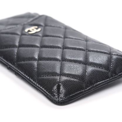 Chanel Caviar Quilted Classic Flat Wallet Pouch Black 8 of 9