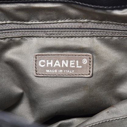 Chanel Calfskin Modern Chain Rhodoid East West Tote Black 6 of 16