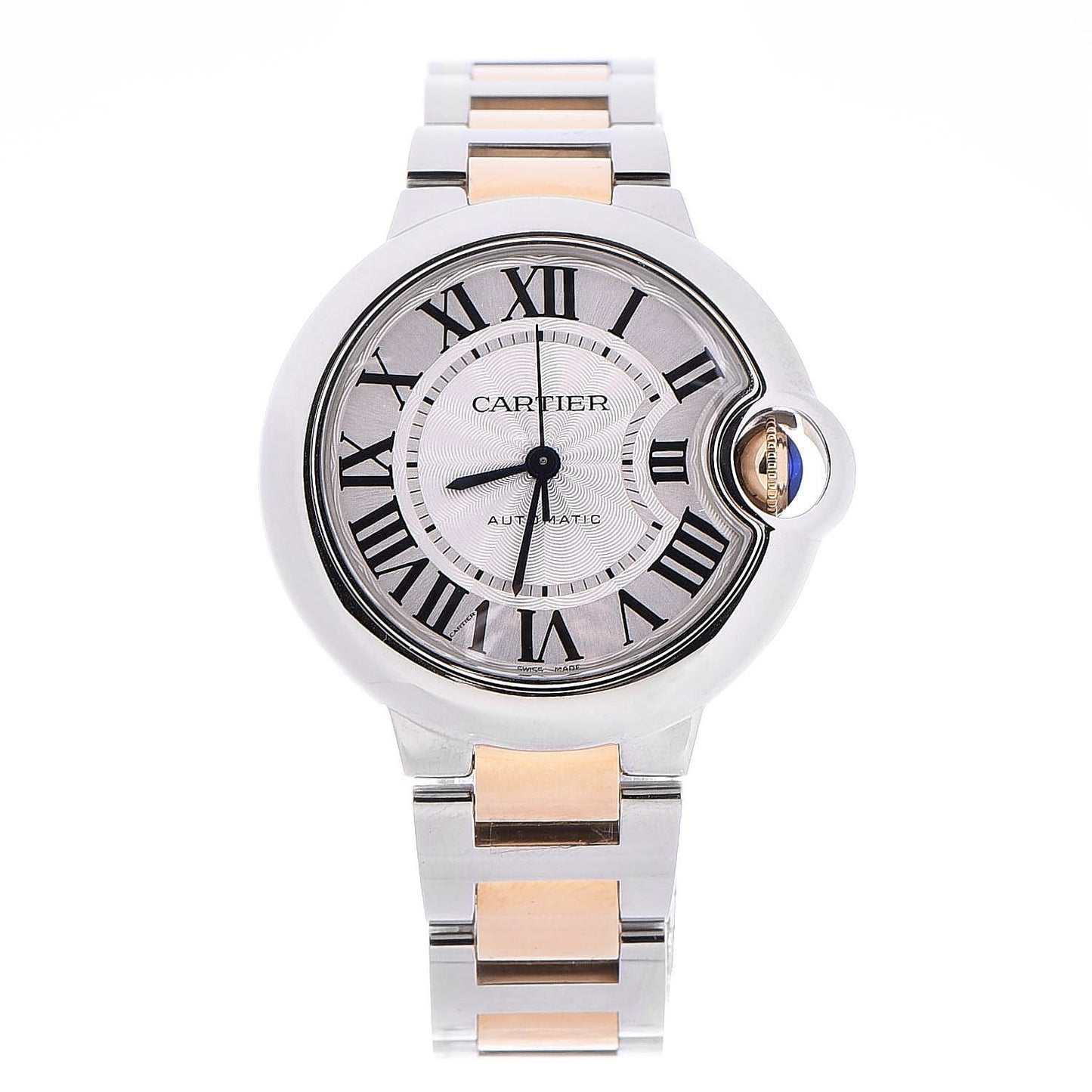 Stainless Steel 18K Yellow Gold 33mm Ballon Bleu De Automatic Watch