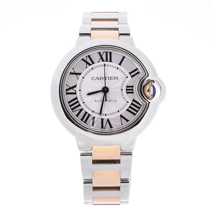 Cartier Stainless Steel 18K Yellow Gold 33mm Ballon Bleu De Automatic Watch 1 of 11