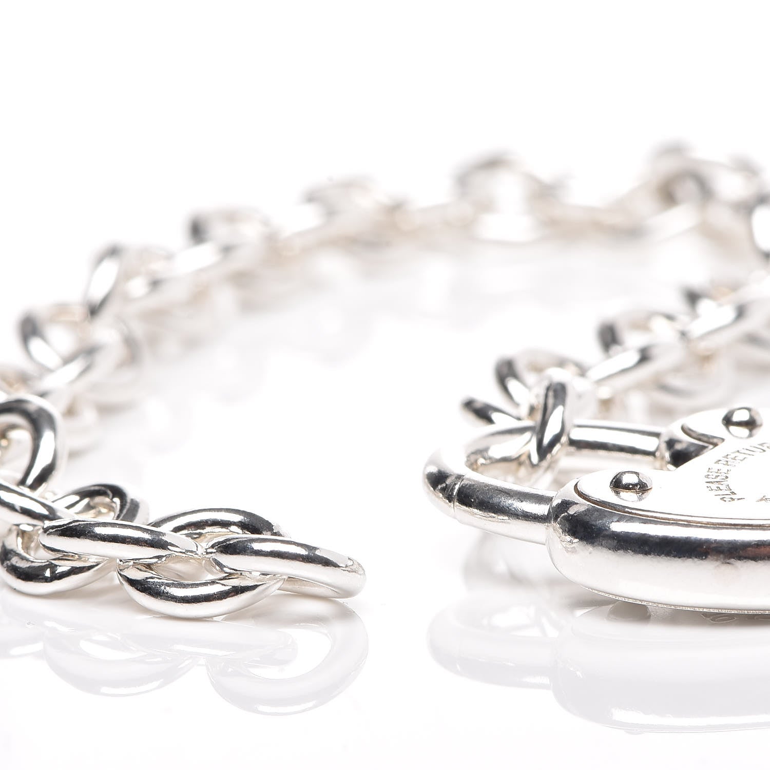 Tiffany Sterling Silver Return to Love Lock Bracelet 5 of 6