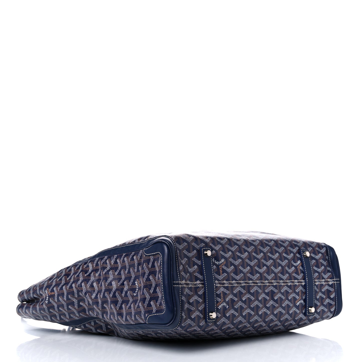Goyardine Voltaire III Tote Navy